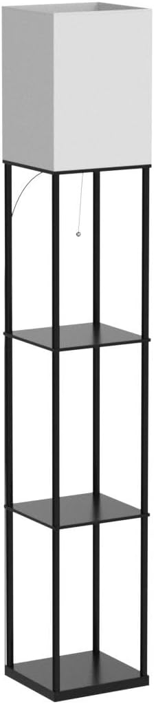 Modern Floor Lamp with Shelves