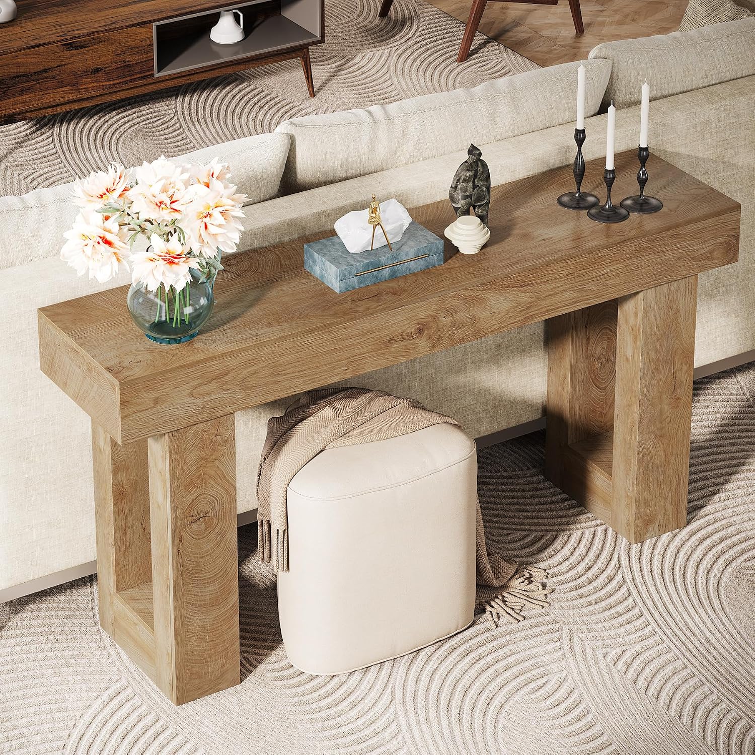 63-Inch Long Console Table